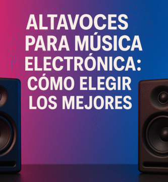 altavoces para música electronica